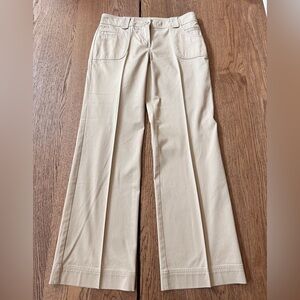 New York & Company Wide Leg Pants in Tan Size 2P